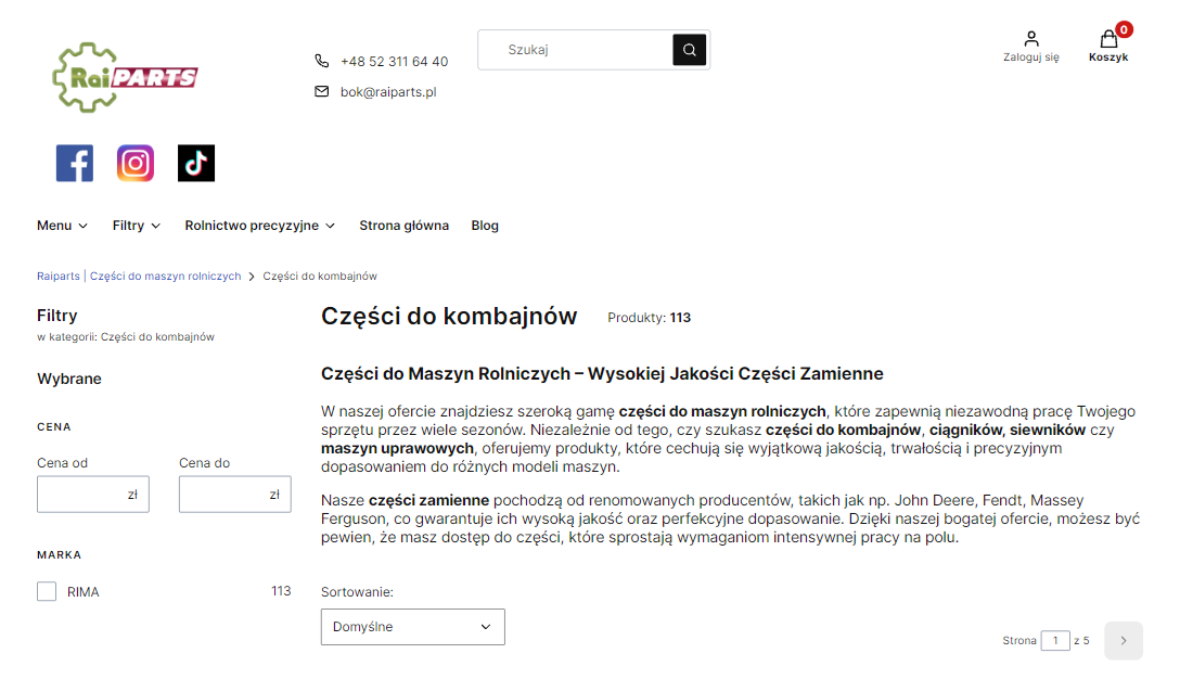 Przygotowanie kombajnu do sezonu – które części do kombajnów warto sprawdzić przed żniwami?