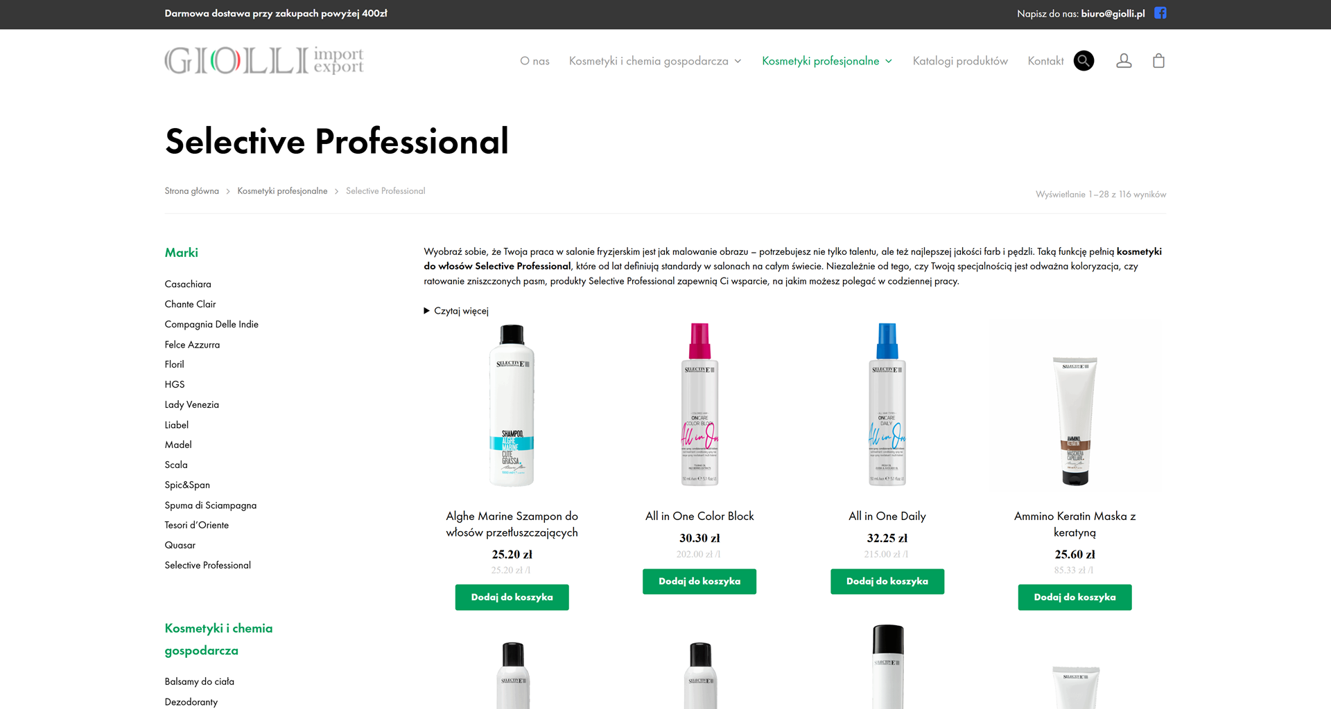 Czym Selective Professional wyróżnia się na tle innych marek fryzjerskich używanych w salonach?