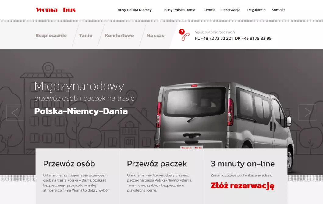 Woma-Bus - busy Polska Dania